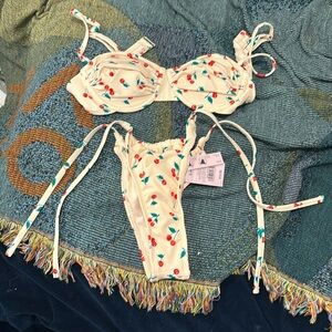 Wild Fable small nwt pink cherry bikini